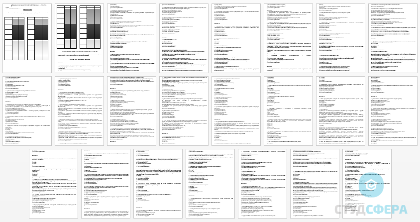 Тест на тему: Гражданское право Российской Федерации – 1 часть (ответы на 25 заданий по 5 тестовых вопроса)