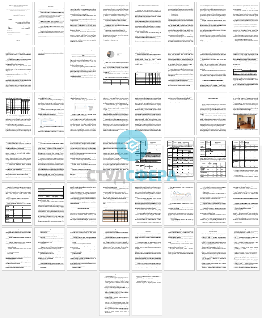 Курсовая работа на тему: Исследование спроса на услуги предприятий сферы гостеприимства, функционирующих на региональном рынке Орловской области